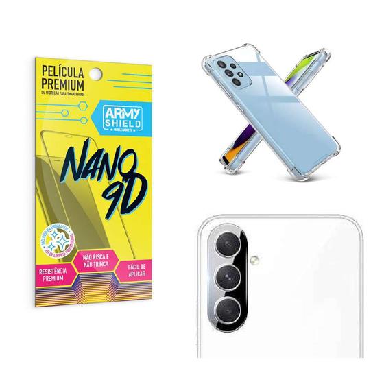 Kit Capinha Samsung A54 + Película de Câmera + Película 9D Indestrutível Armyshield Menor preço em Kit Capinha Samsung A54 + Película de Câmera + Película 9D Indestrutível Armyshield
