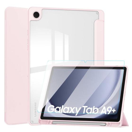 Imagem de Kit Capinha Slot + Vidro Para Tab Samsung A9+ 11 X210 X216