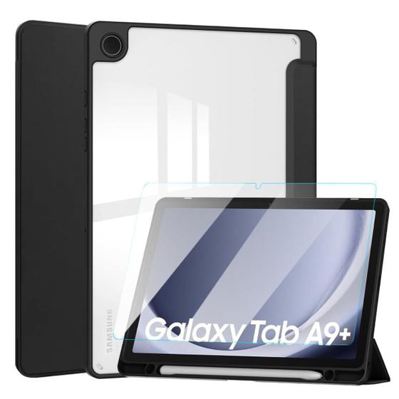 Imagem de Kit Capinha Slot + Vidro Para Tab Samsung A9+ 11 X210 X216