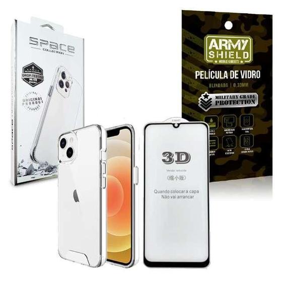 Imagem de Kit Capinha Space + Motorola G22 + Película De Vidro 3D