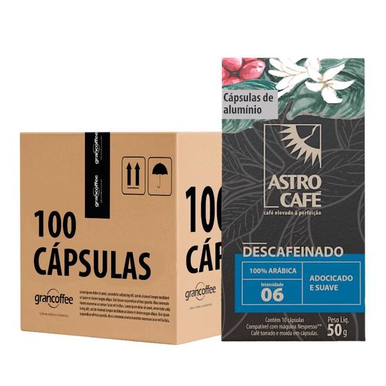 Imagem de Kit Cápsulas Astro Café Descafeinado 100 unidades