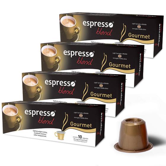 Imagem de Kit Cápsulas de Café Espresso Blend Gourmet - Compatíveis com Nespresso - 40 un.