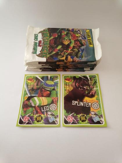 Imagem de Kit Cards 2.5 Tartarugas Ninja Cards Figurinhas Brincadeira