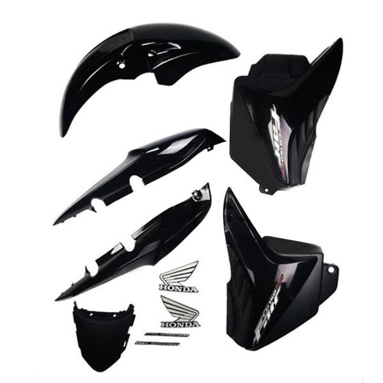 Kit Carenagem Cg Fan 150 2011 Esdi Preta Com Adesivos - Pro Tork ...