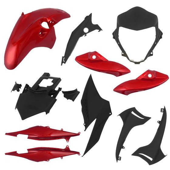 Kit Carenagem Completa Pro Tork CB 300R 2010 A 2012 Vermelho Maceió Menor preço em Kit Carenagem Completa Pro Tork CB 300R 2010 A 2012 Vermelho Maceió