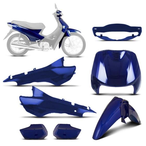 Kit Carenagem Completo Moto Honda Biz 100 Ano 1998 1999 2000 2001 2002 2003  2004 2005 - Pro Tork - Carenagem de Moto - Magazine Luiza