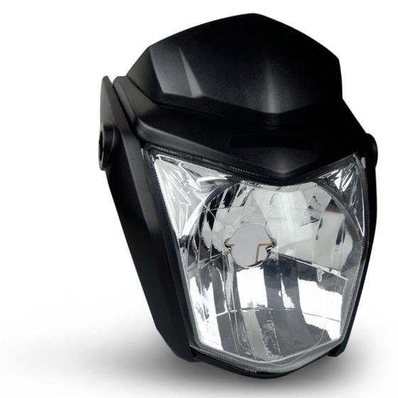 Imagem de Kit Carenagem Farol Completa Plástico Bananinha Frente Moto Honda Fan 150 Esdi Fosco 2014 2015
