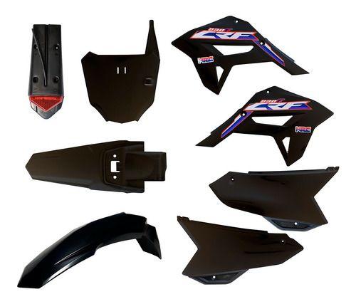 Imagem de Kit Carenagem Roupa Crf 230f Com Led, Number F21 E Adesiv