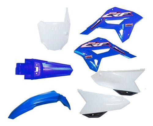 Imagem de Kit Carenagem Roupa Crf 230f Com Number F21 E Adesivo