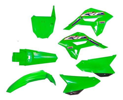 Imagem de Kit Carenagem Roupa Crf 230f Com Number F21 E Adesivo