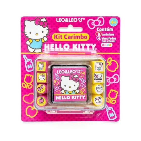 Imagem de Kit Carimbo Hello Kitty Maletinha com 8 carimbos - LEOeLEO - Leo&Leo