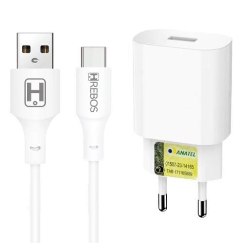 Imagem de Kit Carregador 2 Metros compatível com Motorola Moto G34 - Cabo e Fonte