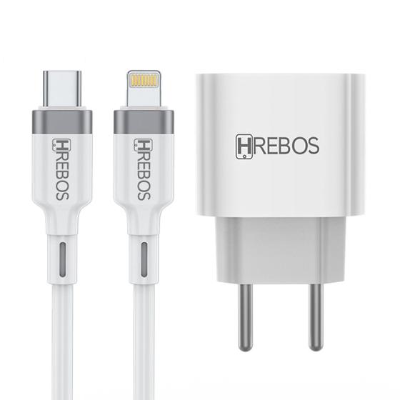 Kit Carregador 20w Turbo + Cabo Lightning Quick Charge Type C Anatel NFe Menor preço em Kit Carregador 20w Turbo + Cabo Lightning Quick Charge Type C Anatel NFe