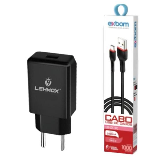 Imagem de Kit Carregador 3 Metros Compatível com Infinix Hot 11 / Cabo e Fonte