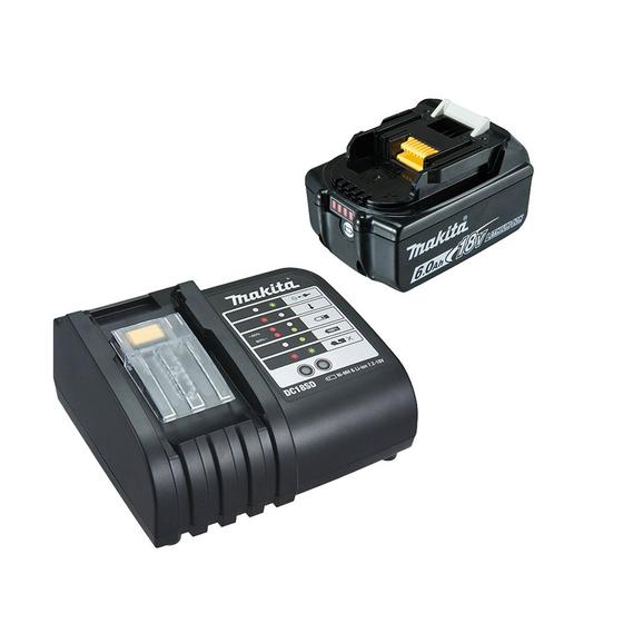 Kit Carregador Bivolt + Bateria 18V 6AH DC18SD+BL1860B Makita Menor preço em Kit Carregador Bivolt + Bateria 18V 6AH DC18SD+BL1860B Makita