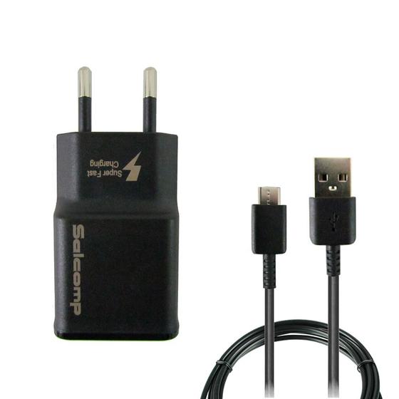 Imagem de Kit Carregador Salcomp Carga Super Rapida 15W USB-C - Preto
