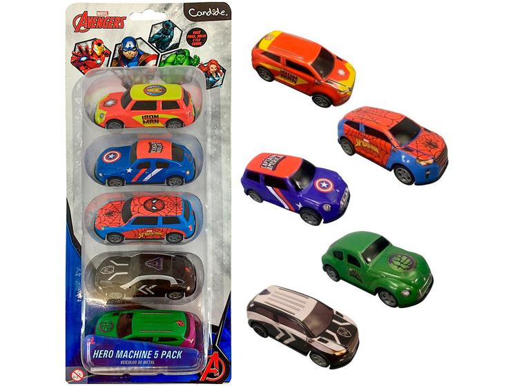 Kit Carrinhos Marvel Avengers Hero Machine Menor preço em Kit Carrinhos Marvel Avengers Hero Machine