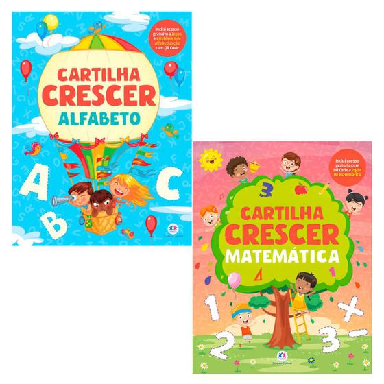 Imagem de Kit Cartilha Crescer: Alfabeto + Matemática
