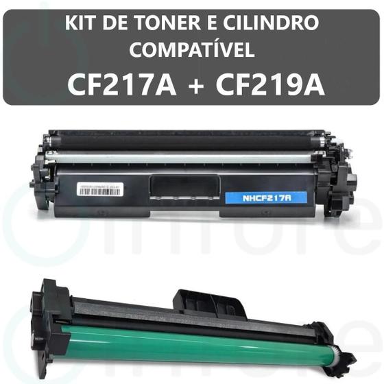 Imagem de Kit Cartucho de Cilindro CF219a + Toner CF217a Compatível M102W M132 M130fw