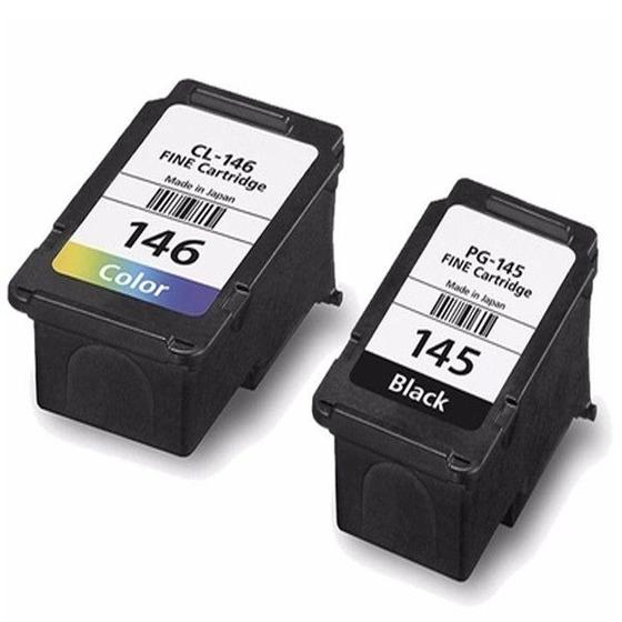 Kit Cartuchos Canon 145 146 Pg-145 Cl-146 Recarregados Menor preço em Kit Cartuchos Canon 145 146 Pg-145 Cl-146 Recarregados
