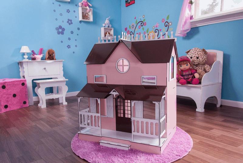 Casa Boneca Barbie Desmontável Encaixe 100cm Pintada