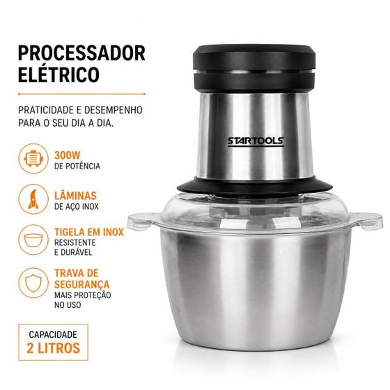 Kit Casa Nova Eletros 3 Em 1 Chaleira Grill Processador - Startools