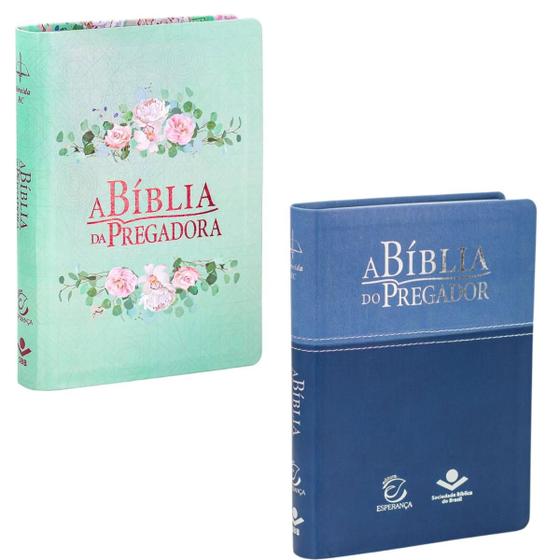 KIT CASAL BÍBLIA ESTUDO PREGADOR e DA PREGADORA Almeida Revista Corrigida Média Palavras de Jesus em Vermelho Pjv - EDITORA SBB Imagem de KIT CASAL BÍBLIA ESTUDO PREGADOR e DA PREGADORA Almeida Revista Corrigida Média Palavras de Jesus em Vermelho Pjv