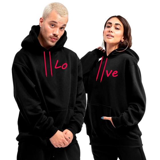 Moletom De Casal Combinando Kit Casal Blusa Moletom Com Capuz
