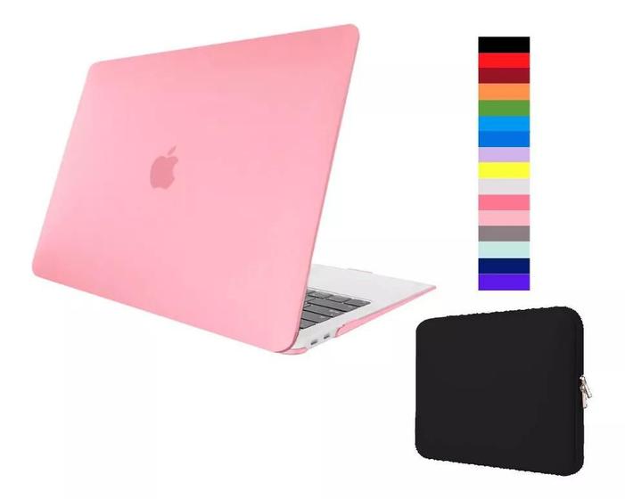 Imagem de Kit Case Compatível Com Macbook New Air 15.3 A2941 A3114 A3241 Com Chip M2 M3 M4 e Capa Neoprene