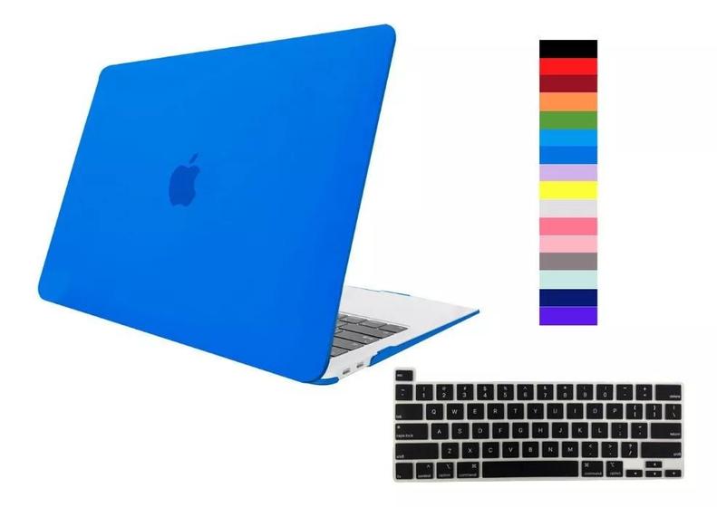 Imagem de Kit Case Compatível Com Macbook New Air 15.3 A2941 A3114 A3241 Com Chip M2 M3 M4 Película de Teclado