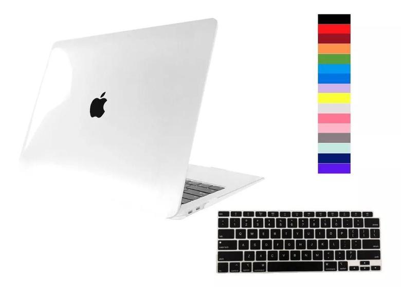 Imagem de Kit Case Compatível Com Macbook New Air 15.3 A2941 A3114 A3241 Com Chip M2 M3 M4 Película de Teclado