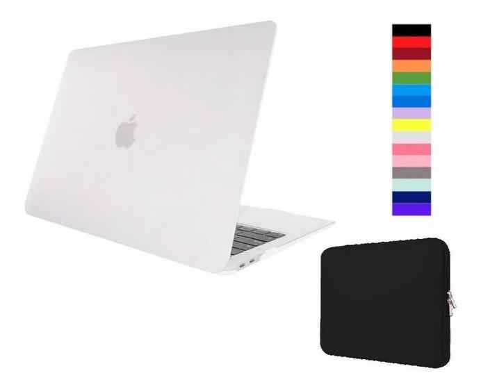 Imagem de Kit Case Compatível Com Macbook New Air 15.3 A2941 A3114 M2 M3 + Capa Neoprene