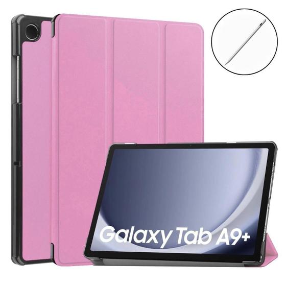 Imagem de Kit Case Couro + Pencil Para Tablet Samsung A9 8.7 X110