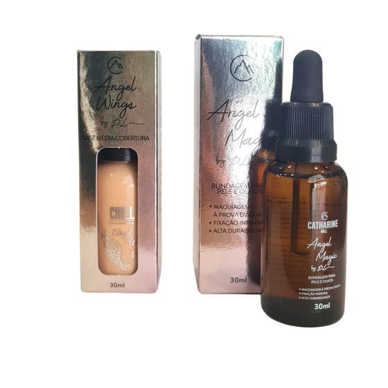 Imagem de Kit Catharine Hill Base Cor MC01+Blindagem Angel Magic 30ml