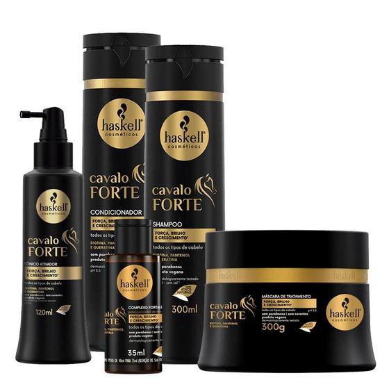 Imagem de Kit Cavalo Forte Haskell 300Ml Sh Cond Másc Tônico Complexo