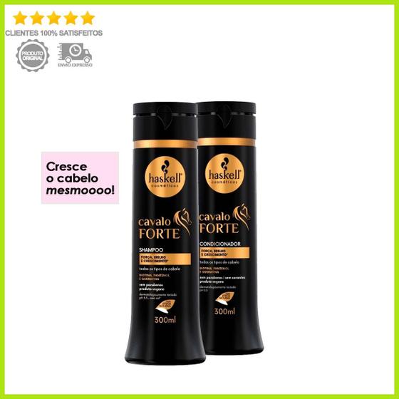 Imagem de Kit Cavalo Forte Shampoo E Condicionador 300ml - Haskell 