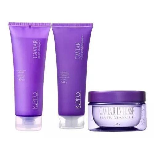 Imagem de Kit Caviar Color Shampoo 240ml + Condicionador 240ml + Intense Hair Masque 165ml - K.pro