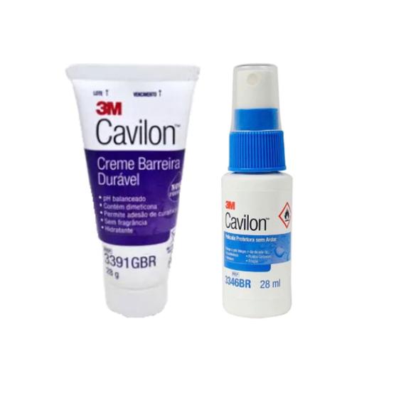 Imagem de Kit Cavilon Creme Barreira Protetora 28g 3391BR + Película Sem Ardor Spray  28mL 3346BR - 3M