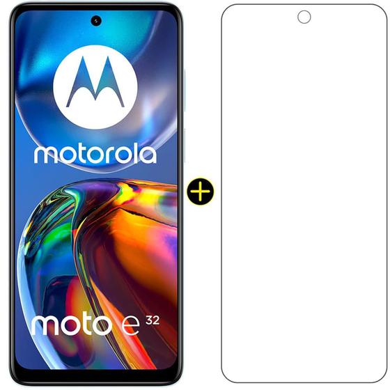 Kit Celular Motorola Moto E32 Azul 64GB Tela 6.5" 4GB RAM + Película Y-Protection Motorola Moto E32 Menor preço em Kit Celular Motorola Moto E32 Azul 64GB Tela 6.5" 4GB RAM + Película Y-Protection Motorola Moto E32