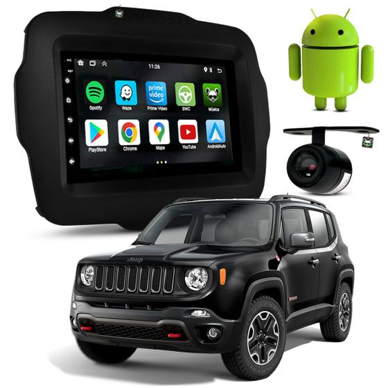 Imagem de Kit Central Multimidia Android 7 Pol Renegade 2015 2016 2017 2018 2019 2020 2021 2022 2023 2024