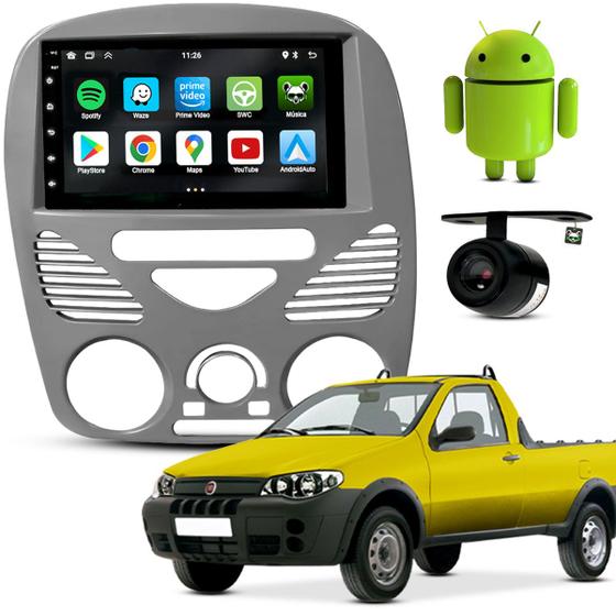 Imagem de Kit Central Multimidia Android 7 Polegadas Strada 2002 2003 04 05 06 07 08 09 10 2011 2012 2013 2014