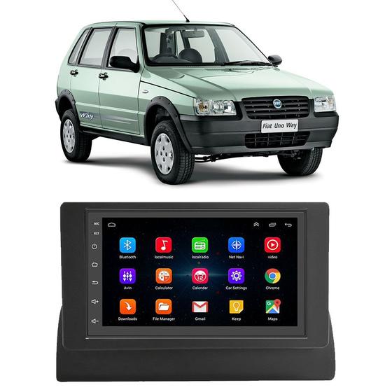 Kit Central Multimídia Android Fiat Uno Mille 1995 A 2013 7 Polegadas GPS Tv Online Bluetooth WiFi Menor preço em Kit Central Multimídia Android Fiat Uno Mille 1995 A 2013 7 Polegadas GPS Tv Online Bluetooth WiFi