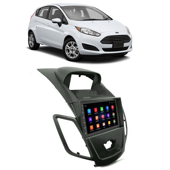 Imagem de Kit Central Multimídia Android Ford Fiesta 2012 2013 2014 2015 2016 2017 2018 Nacional 7 Polegadas