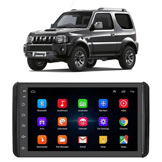 Kit Central Multimídia Android Jimny 2008 A 2018 7 Polegadas GPS Tv Online Bluetooth WiFi USB Rádio Menor preço em Kit Central Multimídia Android Jimny 2008 A 2018 7 Polegadas GPS Tv Online Bluetooth WiFi USB Rádio