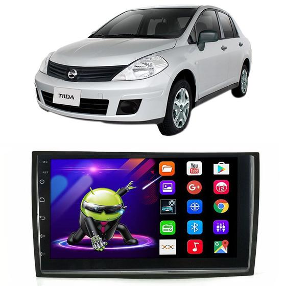 Kit Central Multimídia Android Nissan Tiida 2010 2011 2012 2013 2014 7 ...