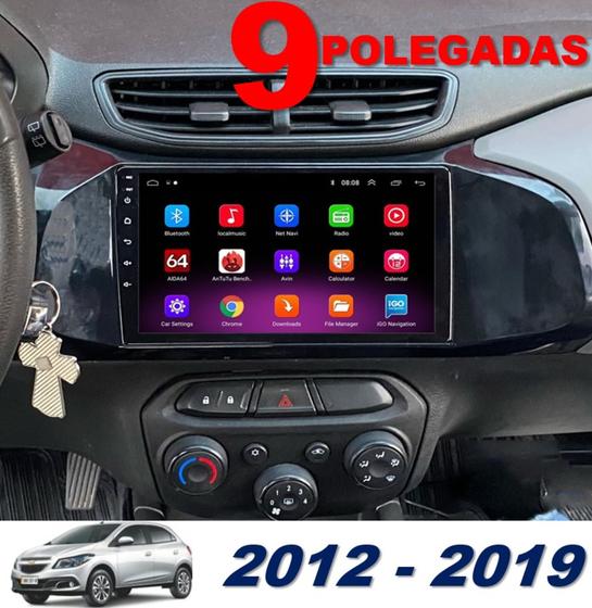 Kit Central Multimídia Chevrolet Onix 2013-2019 Android 9 polegadas com Moldura Menor preço em Kit Central Multimídia Chevrolet Onix 2013-2019 Android 9 polegadas com Moldura