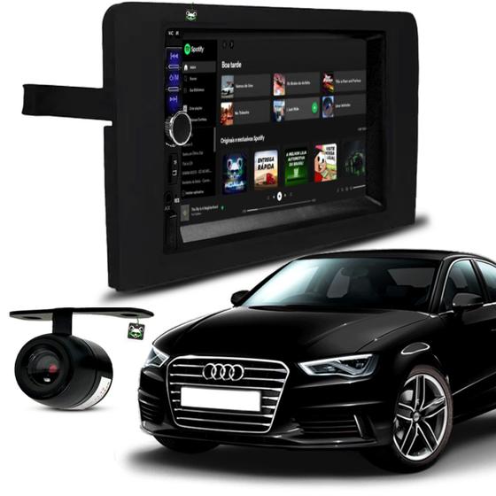 Imagem de Kit Central Multimidia Espelhamento Android Ios Bluetooth 7 Pol Audi A3 2007 08 2009 2010 2011 2012