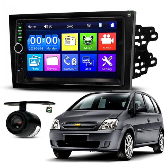 Imagem de Kit Central Multimidia Espelhamento Android Ios Meriva 2003 2004 2005 2006 2007 2008 2009 2010 2011