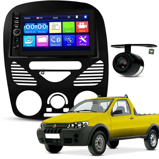 Imagem de Kit Central Multimidia Espelhamento Android Ios Strada 2002 03 04 05 06 07 08 09 10 11 12 13 2014