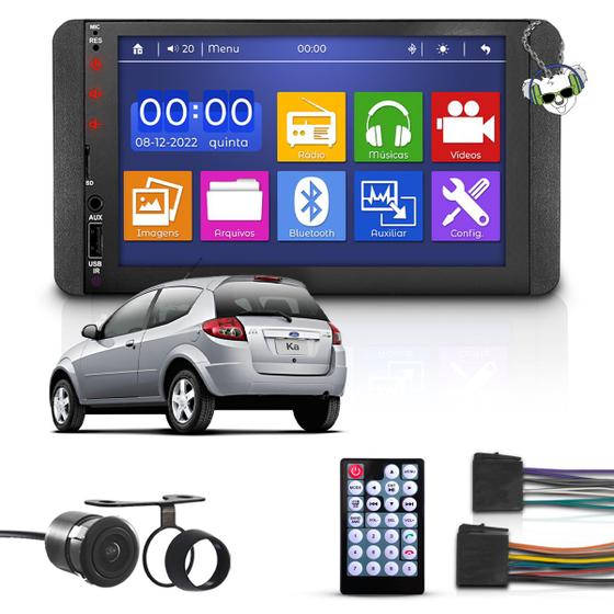 Kit Central Multimídia Ford Ka Mp5 Universal Bluetooth Espelhamento Menor preço em Kit Central Multimídia Ford Ka Mp5 Universal Bluetooth Espelhamento